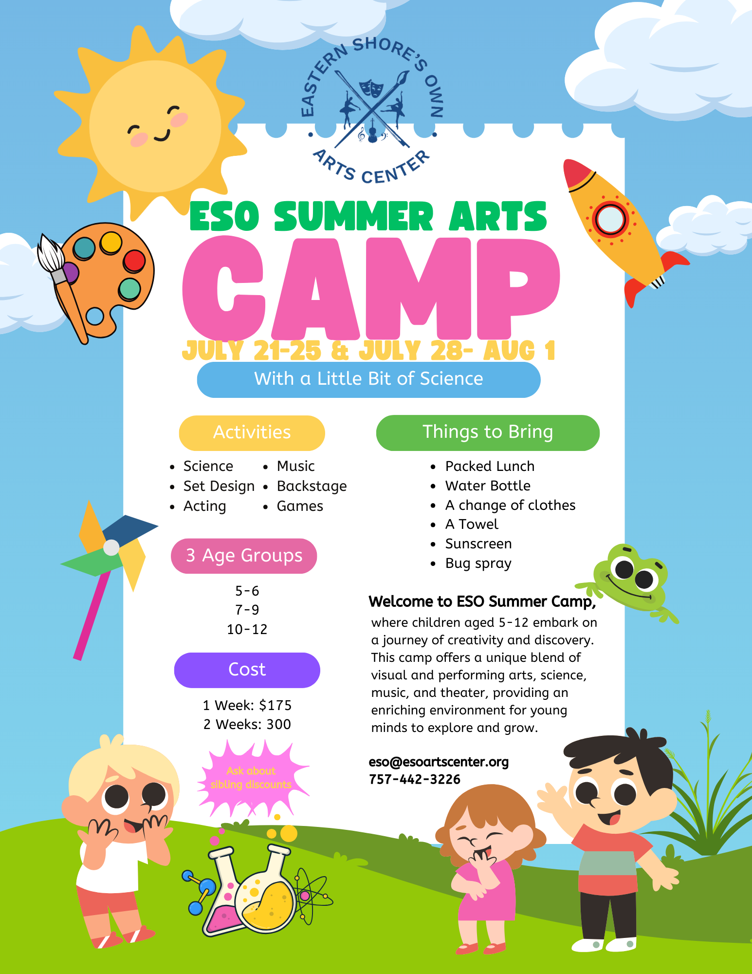 ESO Summer Arts Camp with a Little Bit of Science